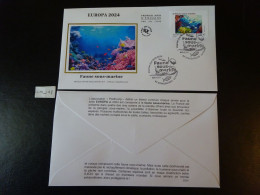 FRANCE 2024 1,96 EURO " FAUNE SOUS-MARINE " OBLITÉRATION 1ER JOUR 10 05 2024 ENVELOPPE F.D.C. - 2020-…