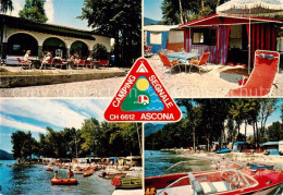 13836957 Ascona Lago Maggiore TI Camping Segnale Restaurant Strandpartien  - Sonstige & Ohne Zuordnung