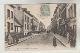 CPA BOLBEC (Seine Maritime) - La Rue Léon Gambetta - Bolbec