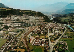 13831887 Saint Maurice VS Plaine Du Rhone Vue Aerienne Saint Maurice VS - Autres & Non Classés