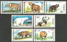 AS-176 Mongolia Bar Ours Bear Orso Suportar Soportar Oso MNH ** Neuf SC - Ours