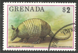 AS-41d Grenada $2.00 Armadillo Tatou Gurteltier Tatu Gordeldier - Andere & Zonder Classificatie