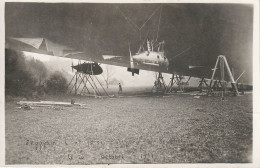 52 - BOURBONNE-LES-BAINS - 10/1917 - SERQUEUX - ZEPPELIN L49 - ATTERRISSAGE FORCE - TB CARTE PHOTO - VOIR ZOOM - Bourbonne Les Bains