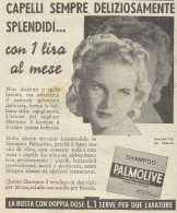 Shampo Palmolive - Pubblicità 1939 - Advertising - Advertising