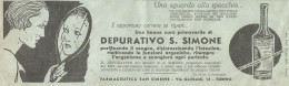 Depurativo San Simone - Pubblicità 1939 - Advertising - Advertising