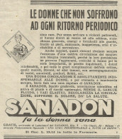 SANADON - Pubblicità 1932 - Advertising - Advertising