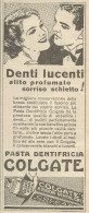 Pasta Dentifricia Colgate - Pubblicità 1932 - Advertising - Advertising