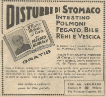Metodo Di Cura Parroco Heumann - Pubblicità 1931 - Advertising - Advertising