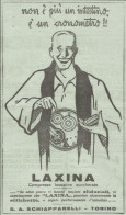 Compresse Lassative Laxina - Pubblicità 1930 - Advertising - Advertising
