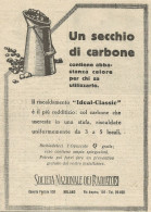 Un Secchio Di Carbone - Pubblicità 1930 - Advertising - Advertising