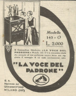 Grammofono Ortofonico La Voce Del Padrone - Pubblicità 1930 - Advertising - Advertising