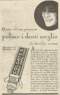 Dentifricio Colgate's  - Pubblicità 1930 - Advertising - Advertising