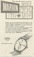 Orologio Marvin - Pubblicità 1949 - Advertising - Advertising