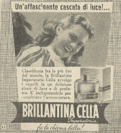 Brillantina Cella Imperatoria - Pubblicità 1949 - Advertising - Advertising