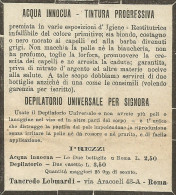 Depilatorio Universale Per Signora - Pubblicità 1904 - Advertising - Pubblicitari