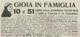 Ambo Secco Con Don E. Valente - Pubblicità 1927 - Advertising - Pubblicitari