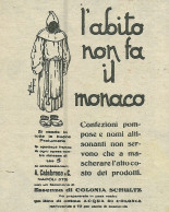 Essenza Di Colonia Schultz - Pubblicità 1929 - Advertising - Pubblicitari