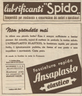 Fasciatura Rapida Ansaplasto - Pubblicità 1938 - Advertising - Pubblicitari