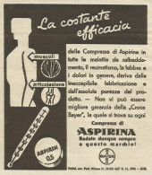 Compresse ASPIRINA - Pubblicità 1936 - Advertising - Pubblicitari