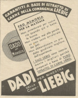 Dadi Per Minestra LIEBIG - Pubblicità 1933 - Advertising - Reclame