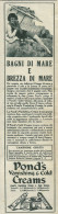Pond's Vanishing & Cold Creams - Pubblicità 1929 - Advertising - Publicités