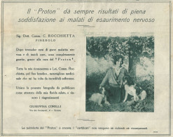 Proton - Giuseppina Corelli - Trieste - Pubblicità 1929 - Advertising - Advertising