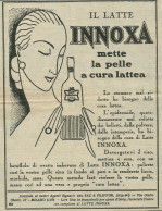 Latte Per La Pelle INNOXA - Pubblicità 1929 - Advertising - Publicités