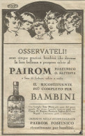 Pairom Fosfinico Ricostituente Per Bimbi - Pubblicità 1929 - Advertising - Reclame