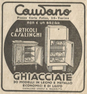 Ghiacciaie CAUDANO - Pubblicità 1940 - Advertising - Publicités