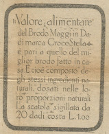 Brodo MAGGI In Dadi - Pubblicità 1916 - Advertising - Advertising