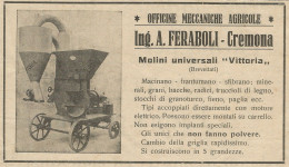 Molini Vittoria - Ing. Feraboli - Cremona - Pubblicità 1936 - Advertising - Advertising