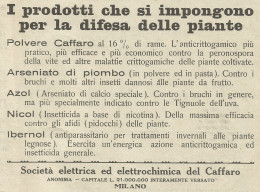 Società Elettrochimica Del Caffaro - Pubblicità 1934 - Advertising - Advertising