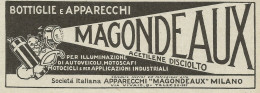 Bottiglie Per Illuminazione Magonde Aux - Pubblicità 1930 - Advertising - Advertising