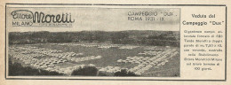 Veduta Campeggio Dux Allestita Da E. Moretti  - Torino - Pubblicità 1932 - Publicités