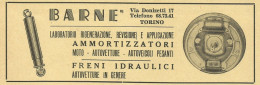 Freni Idraulici Per Auto Barnè - Pubblicità 1959 - Advertising - Publicités
