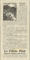 Pillole PINK - Tonico Dei Nervi - Pubblicità 1934 - Advertising - Advertising