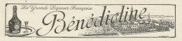 Liquore Francese Bènèdictine - Pubblicità 1934 - Advertising - Publicités