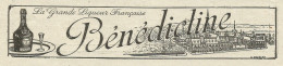 Liquore Francese Bènèdictine - Pubblicità 1934 - Advertising - Reclame