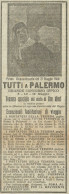 Tutti A Palermo Grande Concorso Ippico - Pubblicità 1916 - Advertising - Advertising