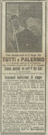 Tutti A Palermo Primo Cinquantenario 1860 - Pubblicità 1916 - Advertising - Publicités