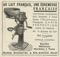 Ecrèmeuse Française Garin - Pubblicità 1934 - Advertising - Advertising