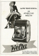 Apparecchio Fotografico Welta - Pubblicità 1930 - Advertising - Publicités