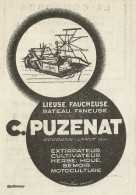 Motocoltivatori C. PUZENAT_Bourbon-Lancy - Pubblicità 1934 - Advertising - Publicités