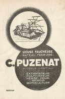 Motocoltivatori C. PUZENAT_Bourbon-Lancy - Pubblicità 1934 - Advertising - Advertising