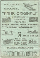 Macchine Da Raccolto FAHR Originali - Pubblicità 1930 - Advertising - Advertising