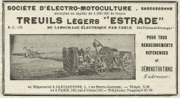 Treuils Lègers ESTRADE - Carcassonne - Pubblicità 1934 - Advertising - Advertising