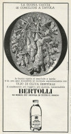 Olio Di Oliva BERTOLLI La Marca Più Diffusa - Pubblicità 1969 - Advertis. - Advertising