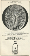 Olio Di Oliva BERTOLLI - Pubblicità 1969 - Advertising - Advertising