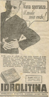 IDROLITINA - Pubblicità 1936 - Advertising - Advertising