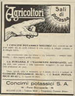 Concimi Potassici Milano - Pubblicità 1930 - Advertising - Advertising